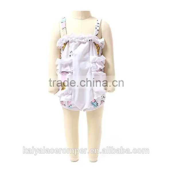 Wholesale Summer 2016 Cute Hottest Sale Latest Fashion Baby Cotton Rompers Ruffle Beach Rompers Bubble Romper for Infant photo-3