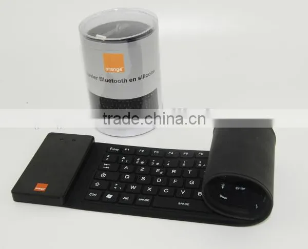 EU Standard Cheapest Waterproof Flexible Silicon French Bluetooth Keyboard photo-5