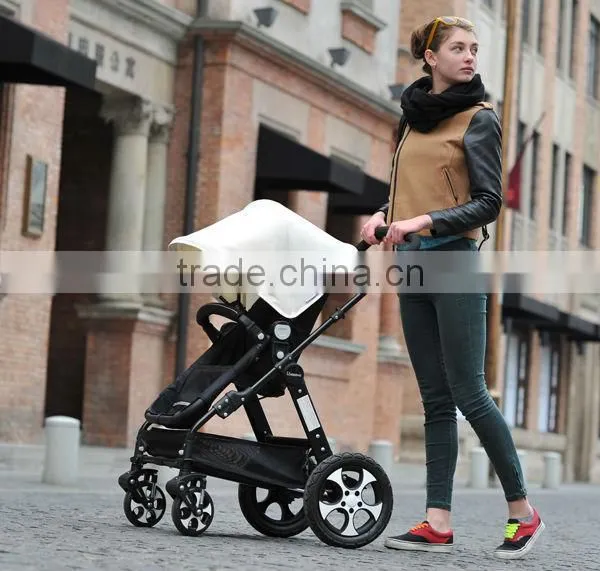 2016 Most Popular Best Seller Color Changeable EN1888 Electric Baby Stroller 3 in 1 photo-3