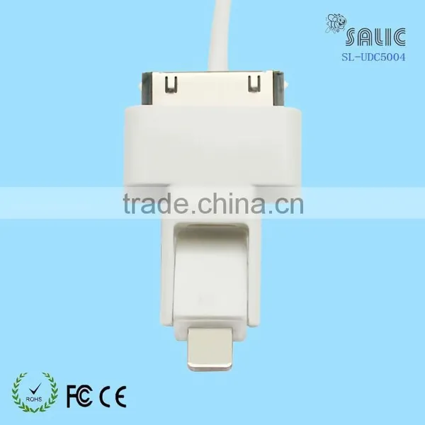 3 in 1 Multi-function Mobile Phone Charger Data Cable USB Adapter Cable photo-4