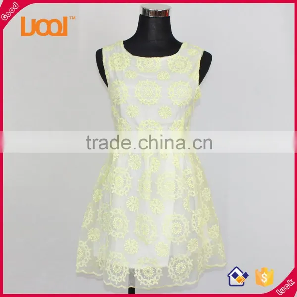 New Fashion Sleeveless Women Fashion Lace Dress Girls' Dress photo-2