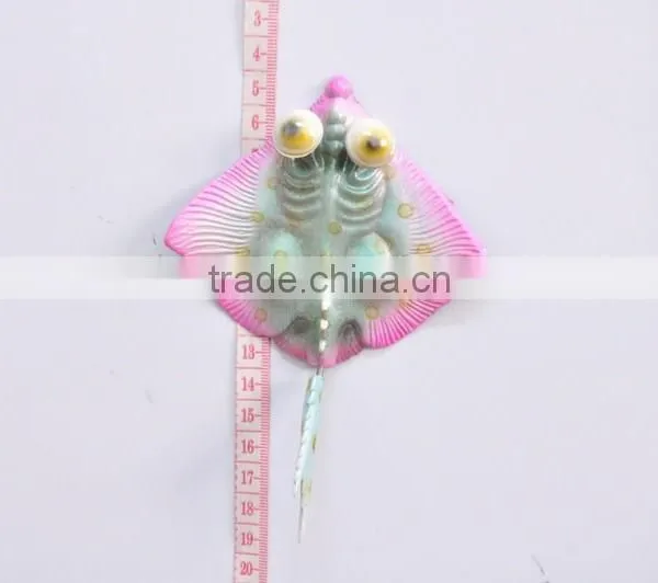 5 Inch Pearl Powder Surface Butterfish Decoration Plastic Fridge Magnet photo-6