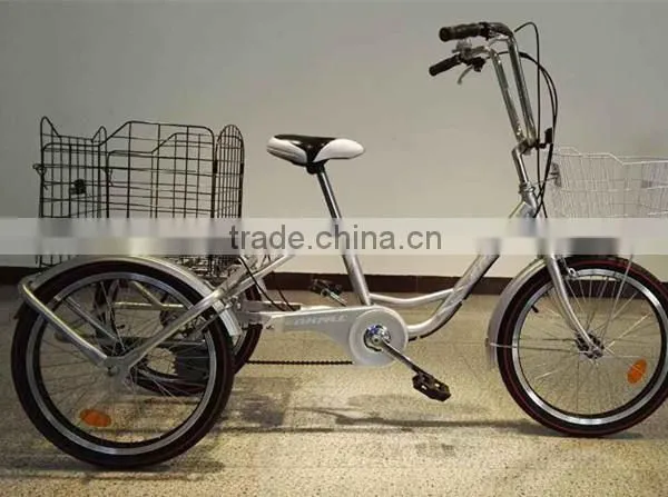 SH-T045 High Quality Adult Tricycle With Front and Rear Basket