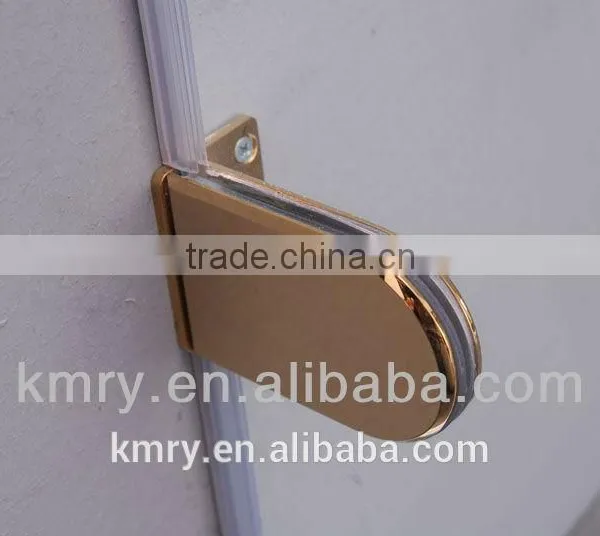 304 Stainless Steel Golden Chrome Luxury Square Hinge Glass Shower Screens&Bath Shower Screens Glass(KD3301) photo-4