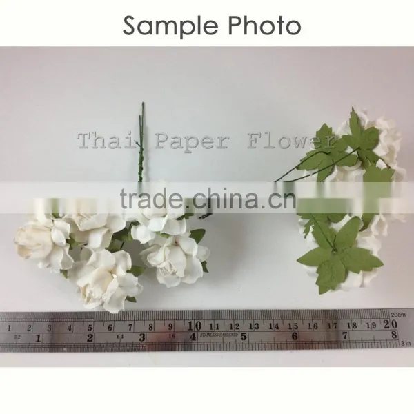Hot Pink Center Handmade Mulberry Paper Flower, Wedding Party, Scrap-booking Crafts, Wholesale 21/119 photo-2
