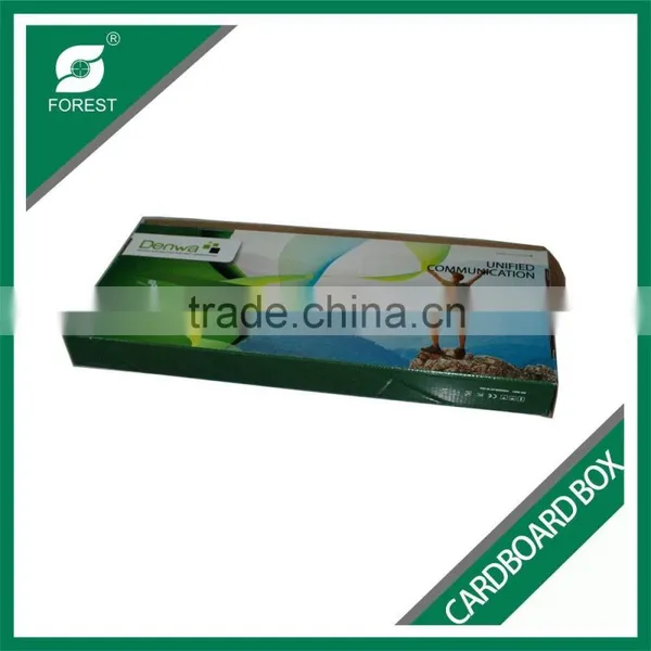 CUSTOM PRINTED CARDBOARD PACKING BOX FOR ELECTRONIC CONSUMABLES CORRUGATED FLAT FOLD CORRUGATED BOX WITH HANDLE photo-5