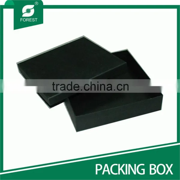 MEDIUM LAMINATED CARDBOARD BALCK BOXES FOR PACKAGING WATCH photo-4