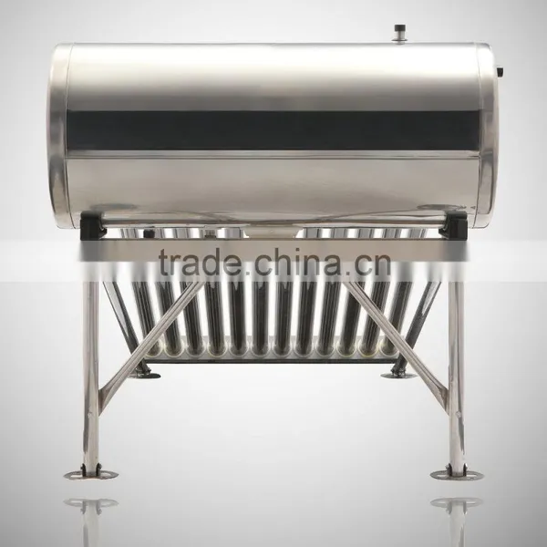 200L High Quality Non-pressurized Solar Water Heater With Round Pipe Frame photo-2