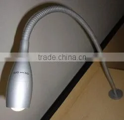 1W 350mA Twist Switch Flexible Gooseneck LED Reading Lamp With Multiple Bases (SC-E101)