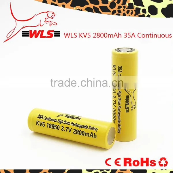 3.7v 18650 Rechargeable LiMn Battery Wls IMR 18650 2800mAh LiMn Battery