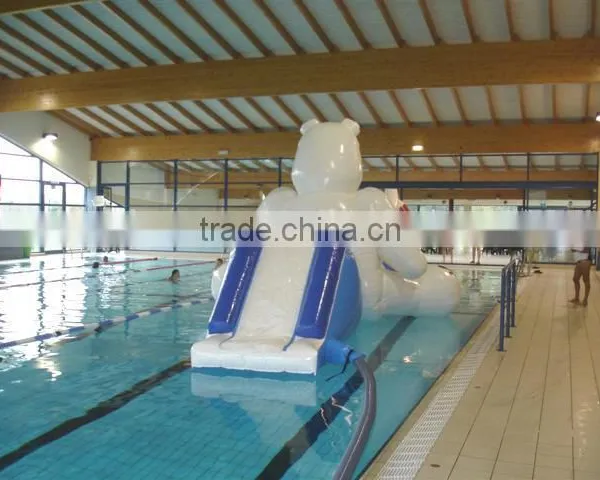 Small Cute Polo Bear Inflatable Water Aqua Track photo-5