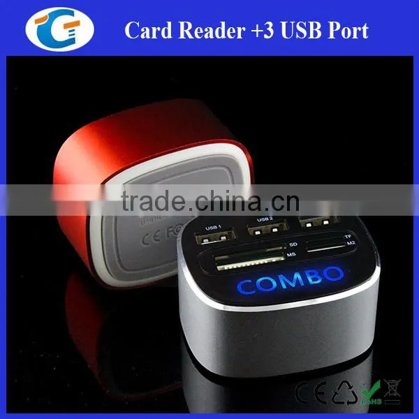 Usb Card Reader Writer Hub Combo With Lighting Logo photo-4