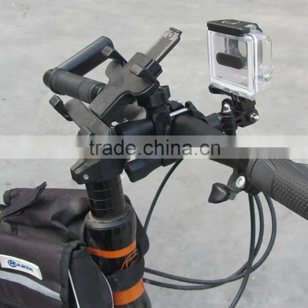 Telesin Professional Multi-funcion Bike Handlebar Grip Mount for Mini Ipad & go Pro Camera photo-2