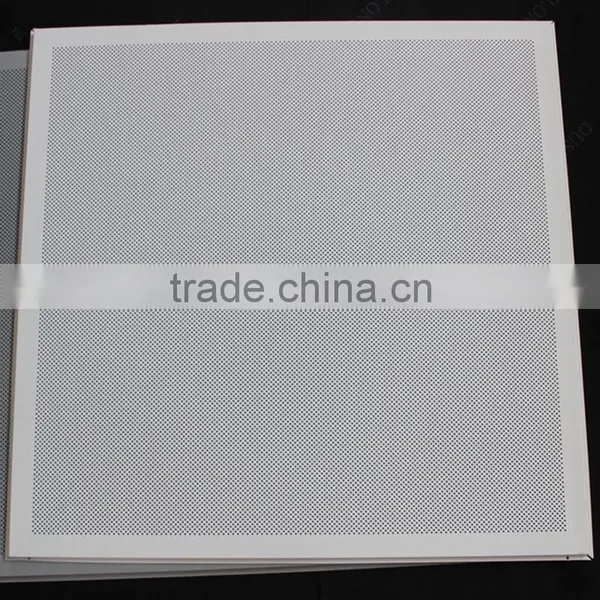Fire Proofing Perforated Aluminum Sheet False Ceiling Tiles 600x600 mm photo-5