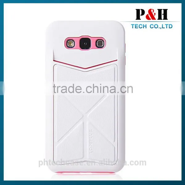 Hot New Products for 2015 Leather Flip Case for Samsung Galaxy e7 Cover photo-4