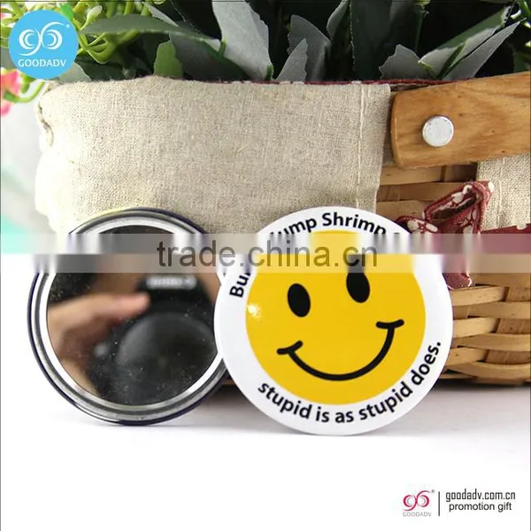 OEM Factory Custom Printed Decorative Compact Tinplate Round Makeup Mirror for Girls photo-6