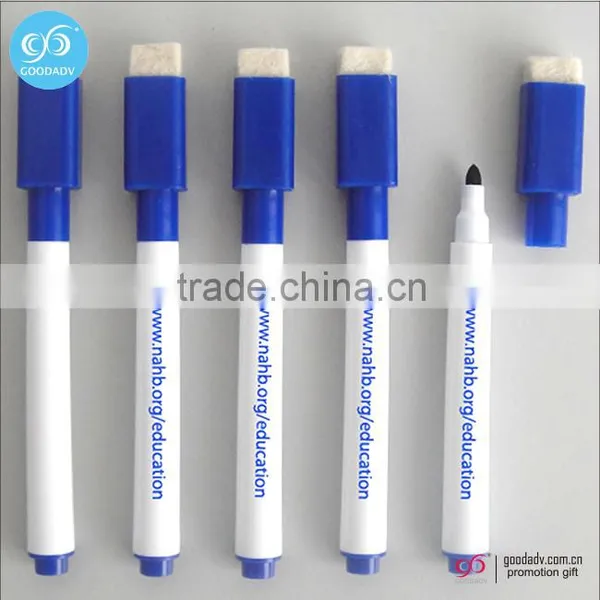 OEM Logo Custom Printed Black Ink Washable Markers Magnetic Erasable Pen photo-5