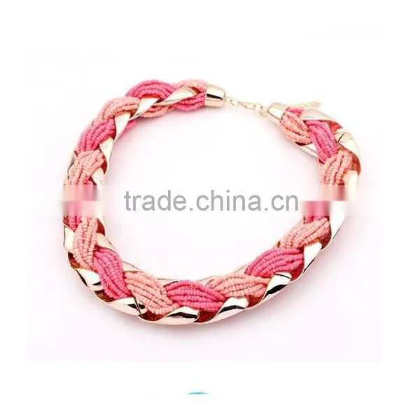 Free Sample Handmade Beaded 24k Gold Necklace photo-4