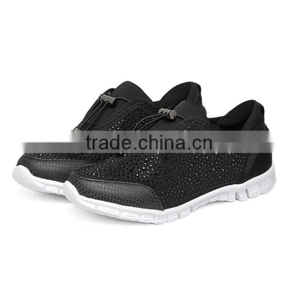 Hotfix Rhinestone Lycra Elastic Sports Shoes Light Weight Sneaker photo-5