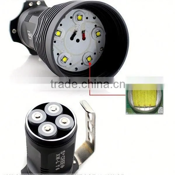 Lumifire 3100 Super Power 5pcs XML-T6 LED 5000 Lumen Led Torch Flash Light photo-4