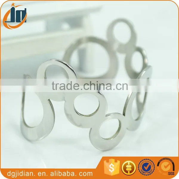 Wholesale Stailess Steel Hollow Bracelet Cuff Bangles photo-5