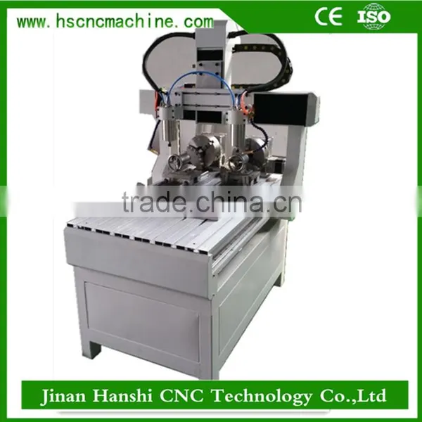 HS6090 Wood Stair 3d Automatic 3d Wood Sculpture Carving Cnc Router Machine 4-axis