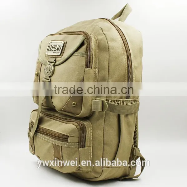 Classic Style Canvas Backpack, Canvas Backpack for College Backpack or Outdoor Backpack photo-2