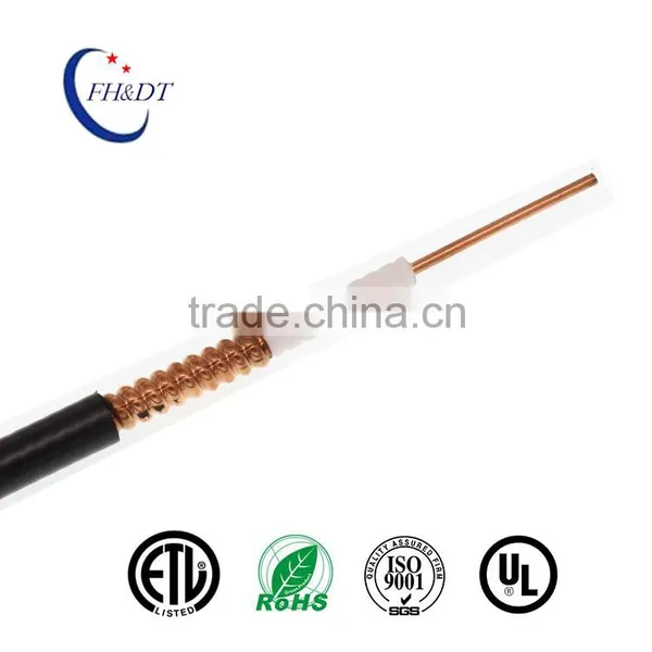 50ohm Corrugated RF Coaxial 1/4" Superflexible Feeder Cable