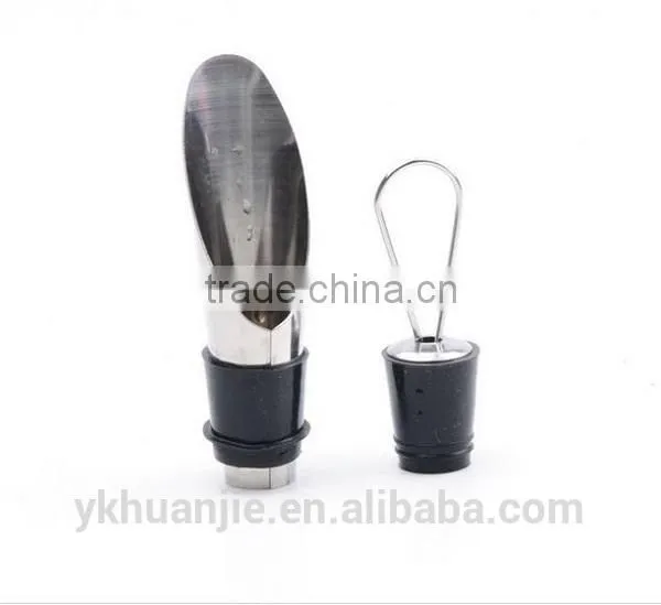 Metal Wine Bottle Accessory Corkscrew Pourer Magic Wine Set Kit Gift photo-3