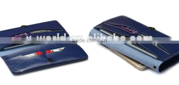 Modest Luxury Waterproof Leather Multifaction Wallet Case for Cellphone,Cards,Money photo-5