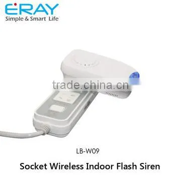Wireless Smart Plug 110 db Indoor Siren With Flashing Light LB-W09