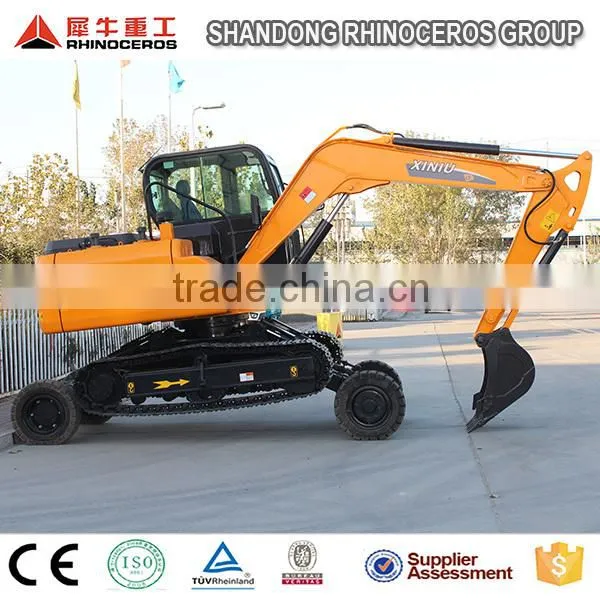 8 Ton Wheel Digger for Sale With Crawler photo-4