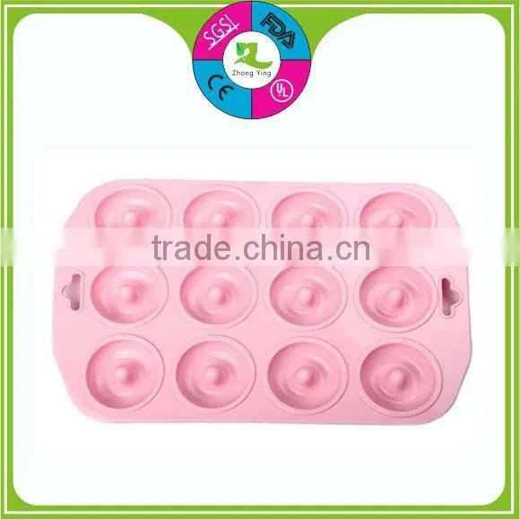Customized Colors Donut Shaped Cake Silicone Mold photo-6