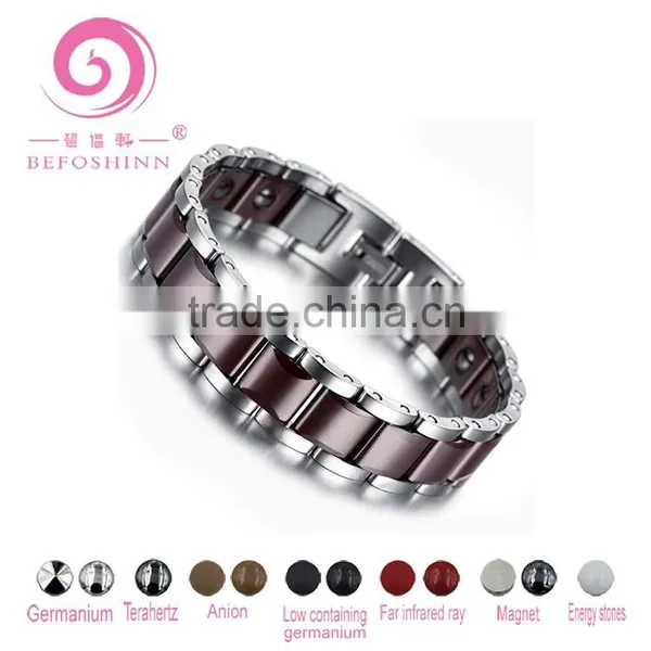 Negative Ion Infrared Germanium Tourmaline Health Energy Zircon Bio Magnetic Tungsten Bracelets