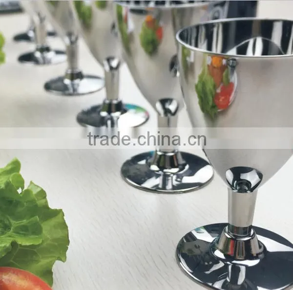 6OZ Disposable Plastic Silver Wine Cup photo-4