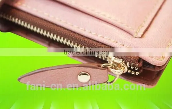 Luxury and Fancy Hand Made Ladies Clutch Leather Purse Made in China photo-4