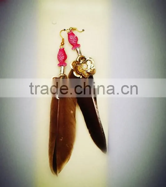 The Fancy Elegent Feather Eardrop photo-3