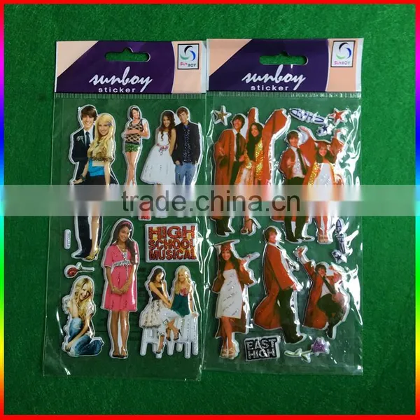 Fashion Boys and Girls Design PVC Sticker Puffy Sticker photo-4
