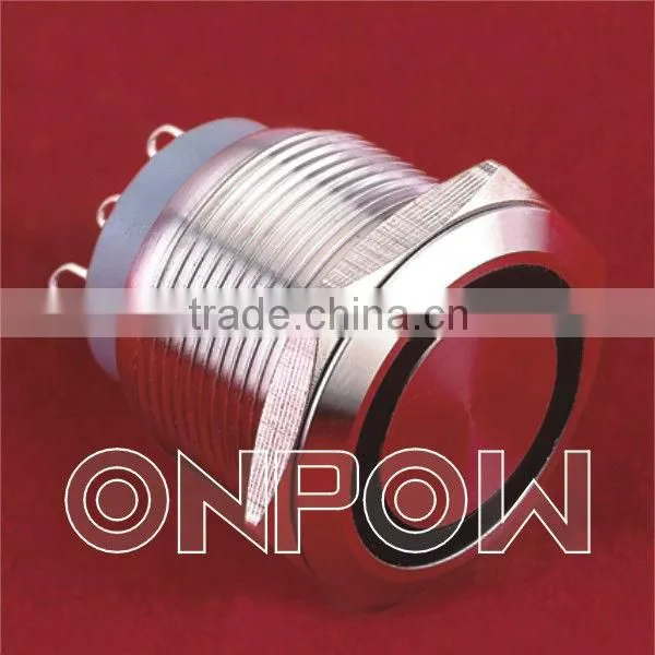 ONPOW Metal pushbutton micro switch(GQ22-11W series,CE,CCC,ROHS,IP67)