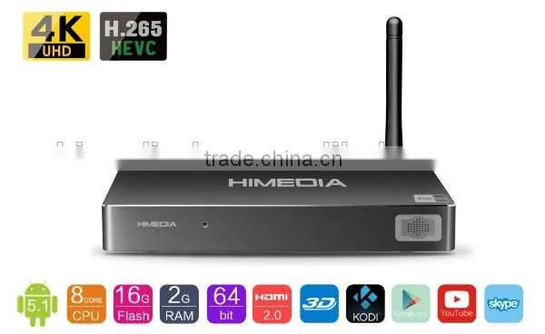 Octa Core Android 5.1 Lollipop TV BOX 4K Media Player HDMI2.0 60fps Remote H8 Amlogic S905 Android Smart tv Box photo-3