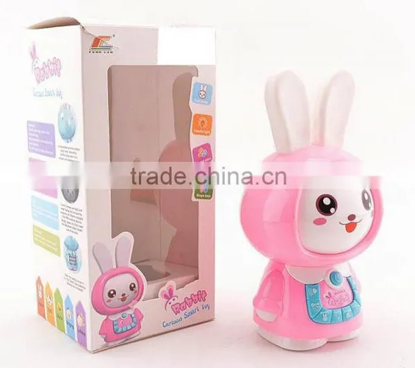 2016 lovely rabbit kids story learning machine