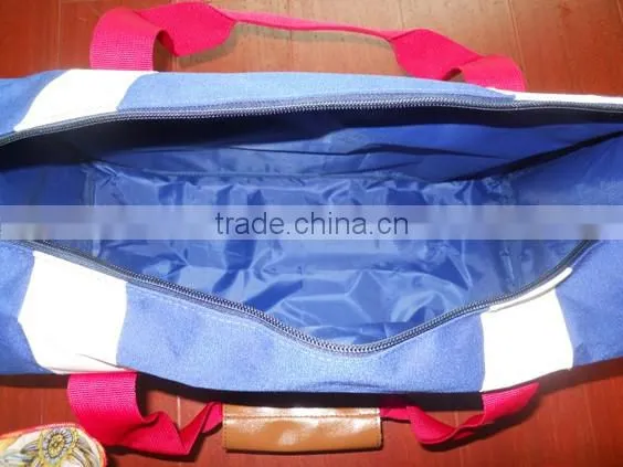 Fashion Denim Blue Canvas Duffel Bag photo-6