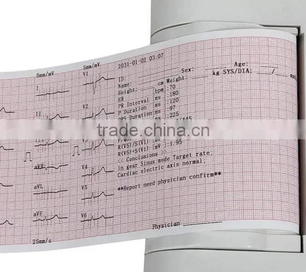 Hot Sale Portable Digital 6-channel Software Electrocardiograph 7 Inch Color Touch Screen ECG Machine EKG Machine EKG-923-Shelly photo-6