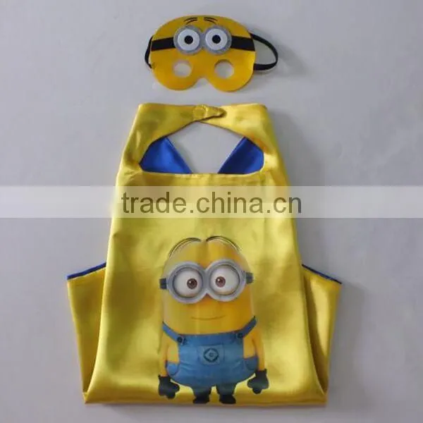 Printed Party Superhero Cape and Mask Dress up Set photo-3