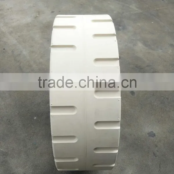 Hot Sale Non Marking 410x130 Small Trailer Solid Rubber Tires for Solid Wood Trailer From Famous Factory Directly photo-3