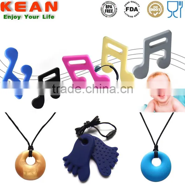 2016 Shenzhen Food Grade Silicone Pendant Teething Wholesale photo-3