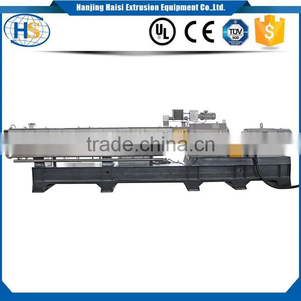 OEM Masterbatch Plastic Granules Pellet Butyl Rubber Pelletizing Twin Screw Extruder Machine photo-3