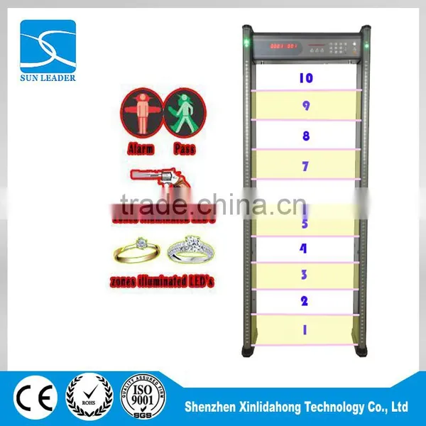 Digital Walk Through Metal Detector 6 Detection Zone Security Metal Detector Door XLD-B (LED) photo-2