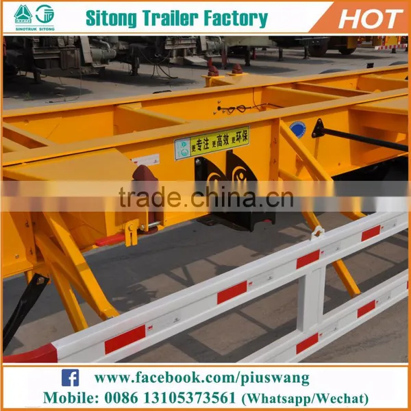 Wholesale Factory Direct Skeletal Semi Trailer Customized Container Delivery Trailer for Sale photo-4