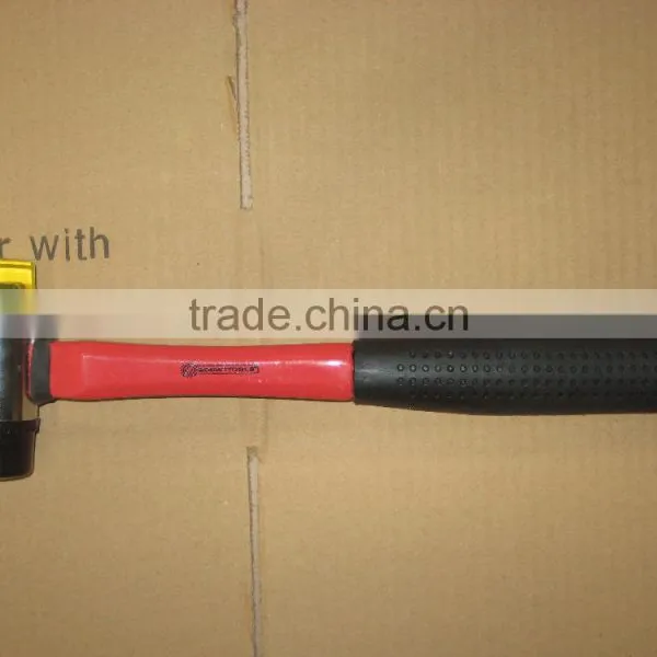 Yellow Fiberglass Handle Hammer Plastic Hammer Rotatable Plastic Hammer photo-2